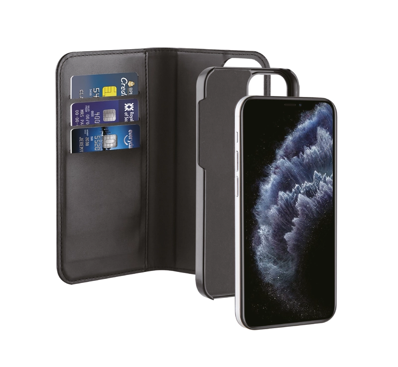 Vivanco 2in1 Wallet Case iPhone 12/12 Pro Black - 2862162