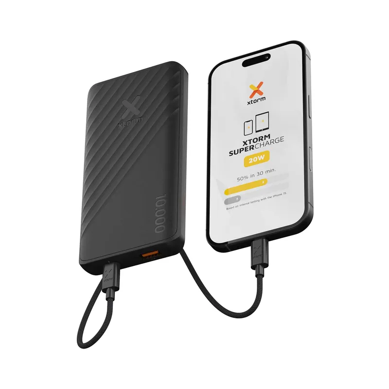 Xtorm Power Bank 10.000mAh 20W USB-C & USB-A Black - 9510314