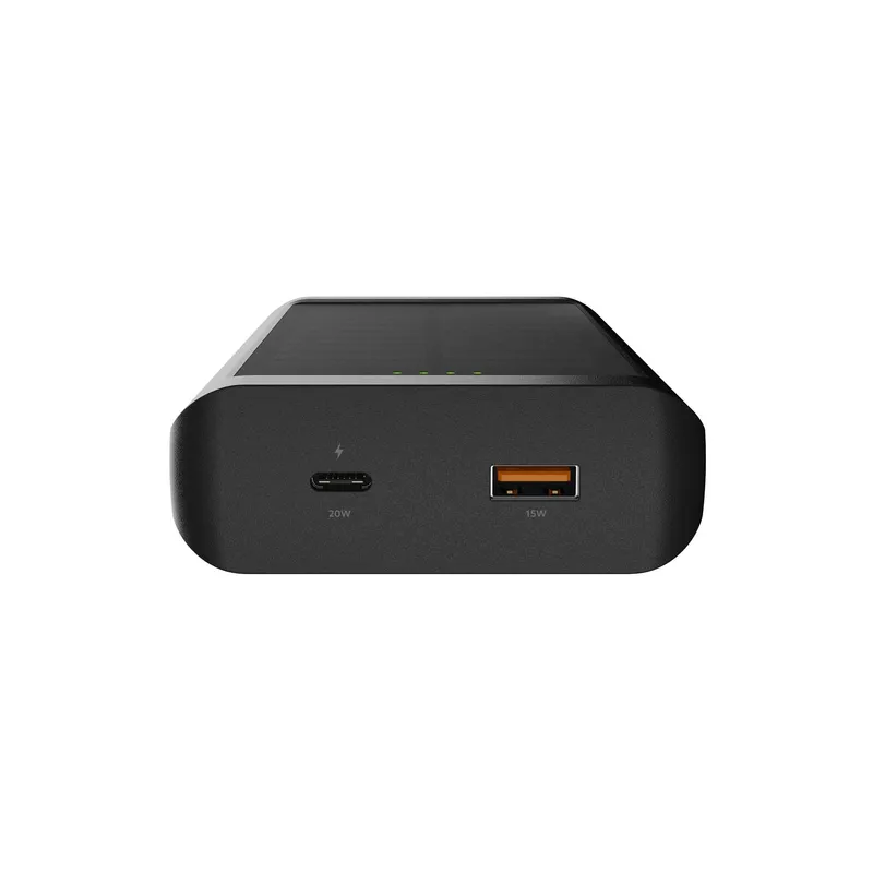 Xtorm Solar USB-A/C Power Bank 10.000mAh/20W with Flashlight Black - 9510355