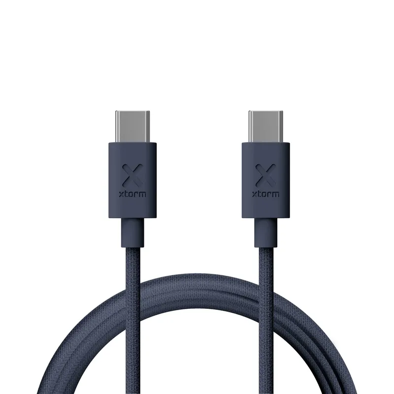 Xtorm Go2 GRS USB-C/C PD cable 100W 1m Blue - 9510345