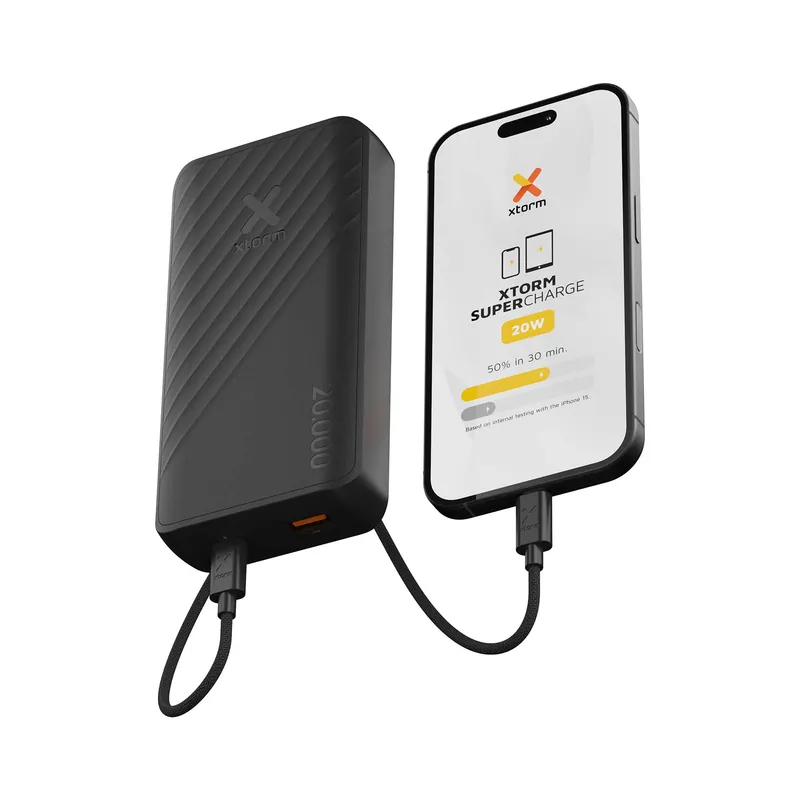 Xtorm Power Bank 20.000mAh 20W USB-C & USB-A Black - 9510318