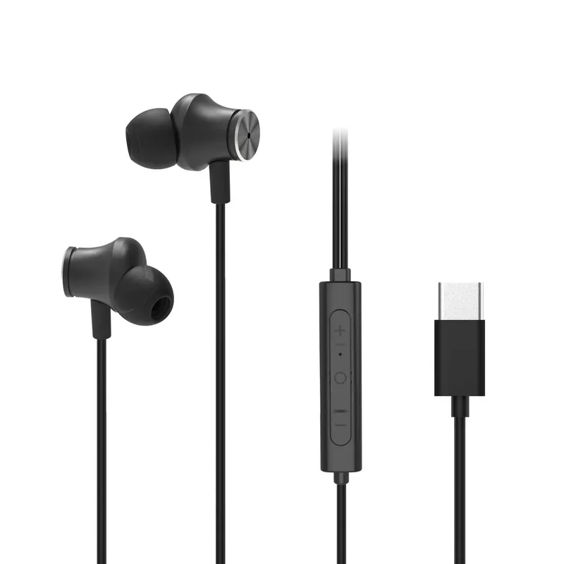 X2O USB-C ANC Silicone In-Ear Headset 1.2m Black - 3410121