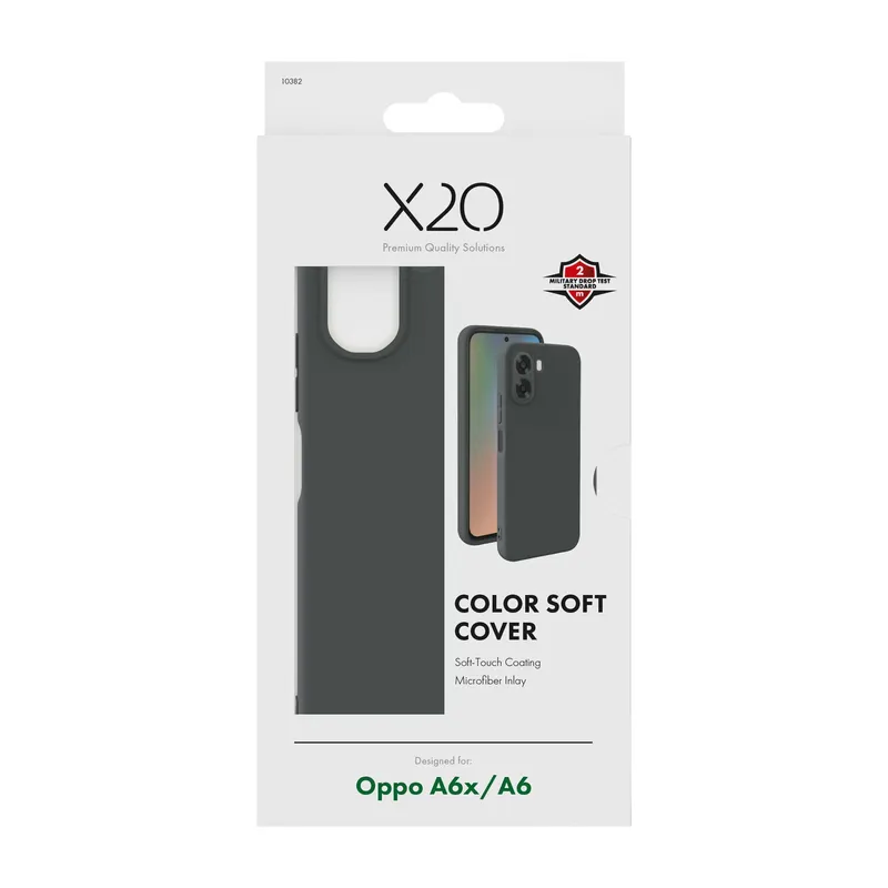X2O Color Soft Cover Oppo A6x/A6 Black - 3410382