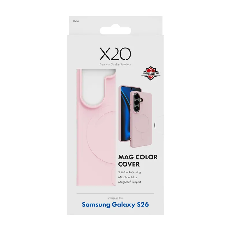 X2O Mag Color Cover Samsung Galaxy S26 Soft Pink - 3410424