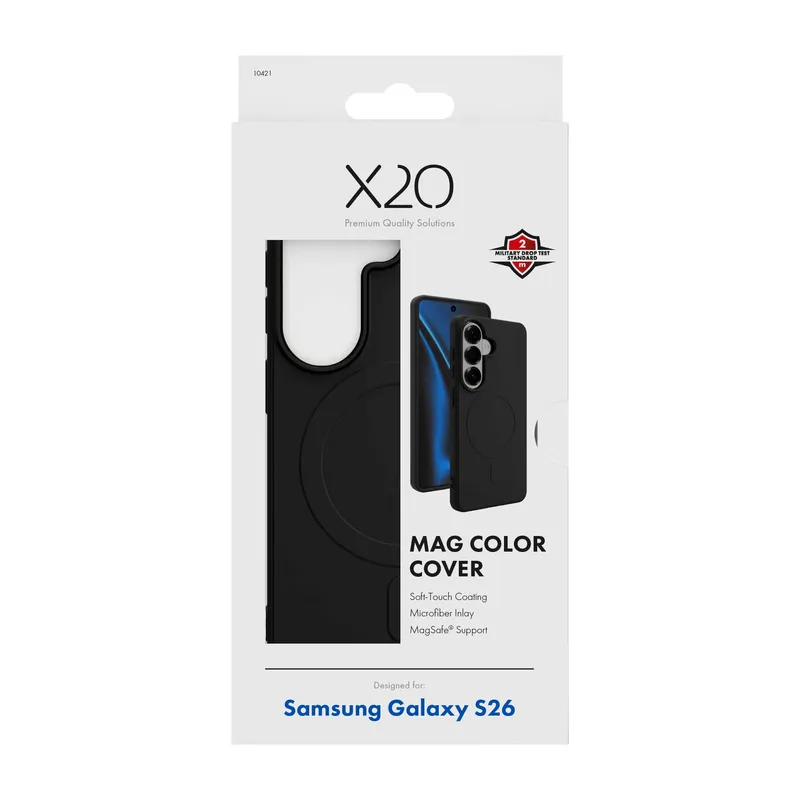 X2O Mag Color Cover Samsung Galaxy S26 Black - 3410421