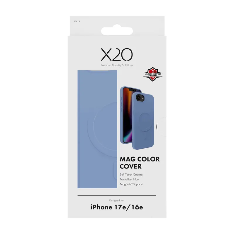 X2O Mag Color Cover Apple iPhone 17e/16e Cloud Blue - 3410415