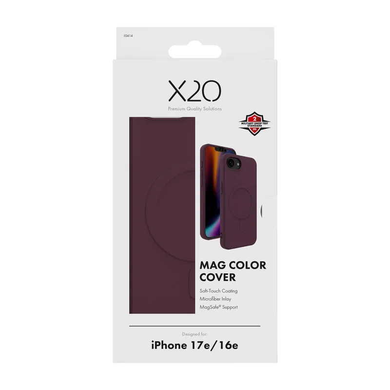 X2O Mag Color Cover Apple iPhone 17e/16e Deep Purple - 3410414