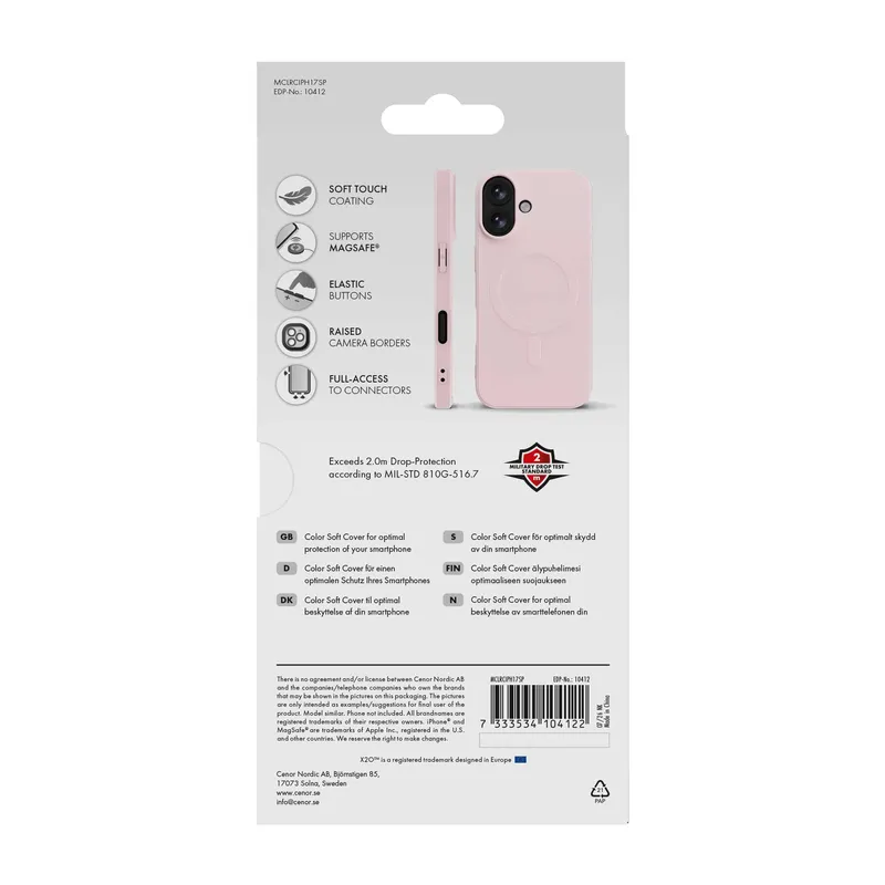 X2O Mag Color Cover Apple iPhone 17 Soft Pink - 3410412