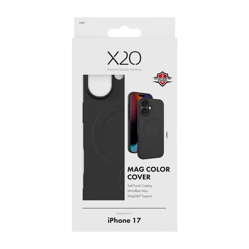 X2O Mag Color Cover Apple iPhone 17 Black - 3410409