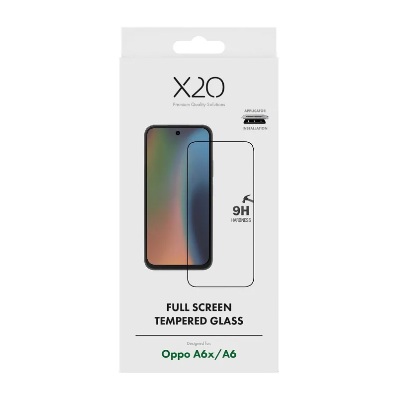 X2O Premium Full Screen Protection Glass Oppo A6x/A6 - 3410378