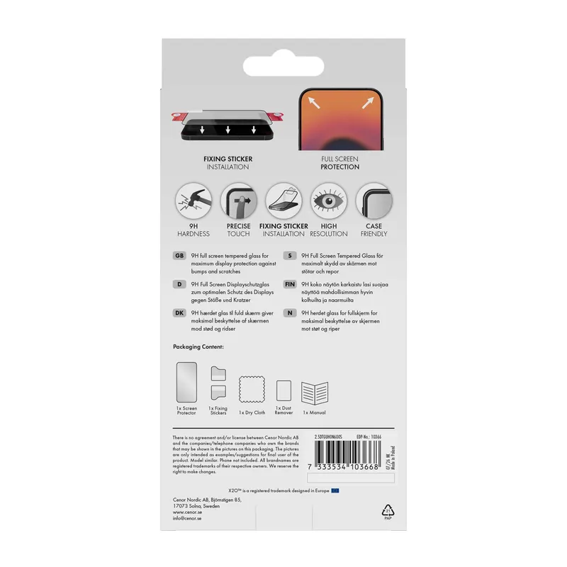 X2O Full Screen Protection Glass Honor 600 Smart - 3410366