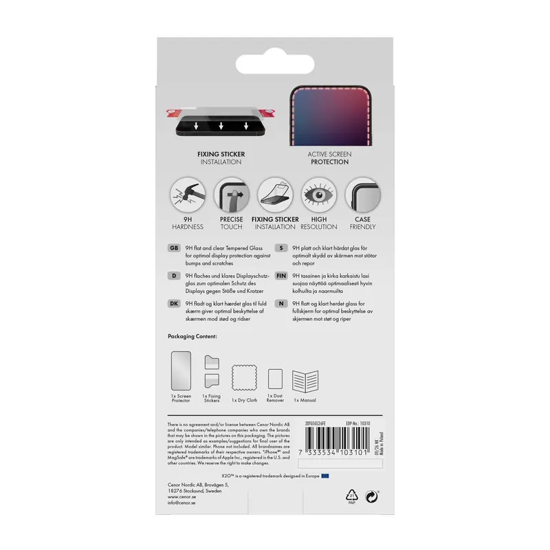X2O Screen Protection Glass Samsung Galaxy S26 FE/S25 FE/S24 FE - 3410310