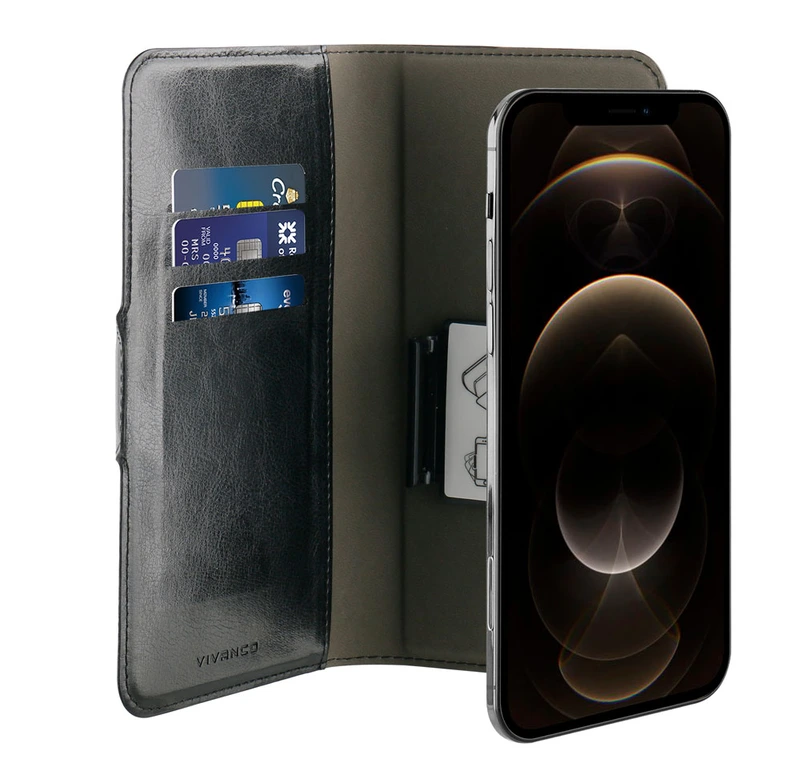Vivanco Universal XL 3-card Wallet Case Black - 2862367