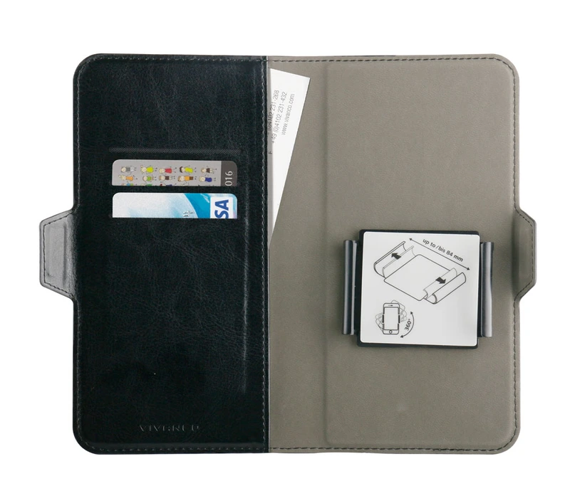 Vivanco Universal XL 3-card Wallet Case Black - 2862367