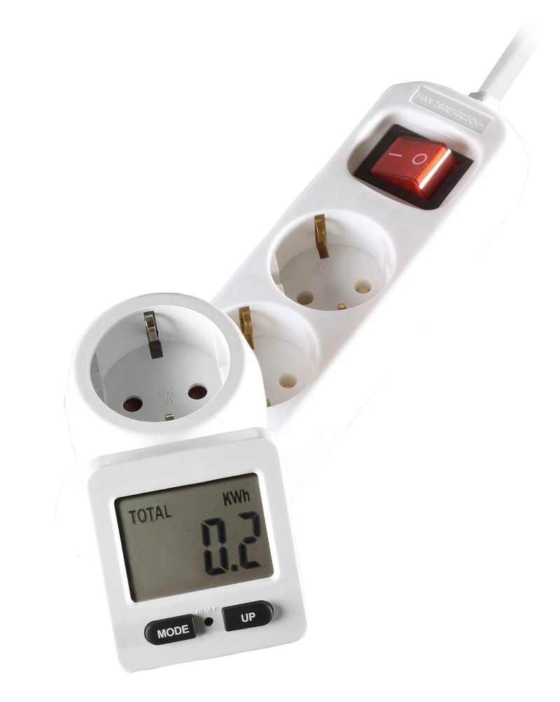 Vivanco Digital energy consumption meter Schuko 3680W - 2862654