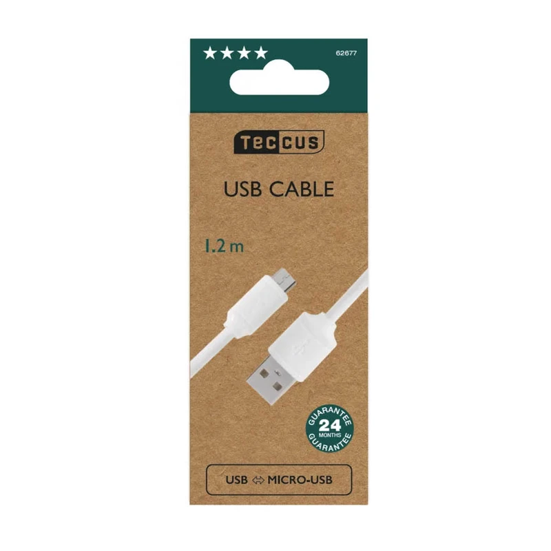 Vivanco Micro-USB Charge/Sync. cable 1.2m White - 2862677