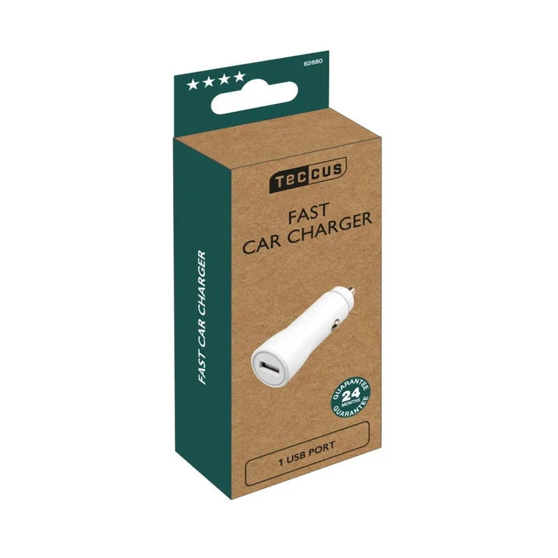 Vivanco 1xUSB Fast Car Charger 2.1A White - 2862680