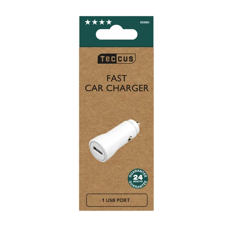 Vivanco 1xUSB Fast Car Charger 2.1A White - 2862680