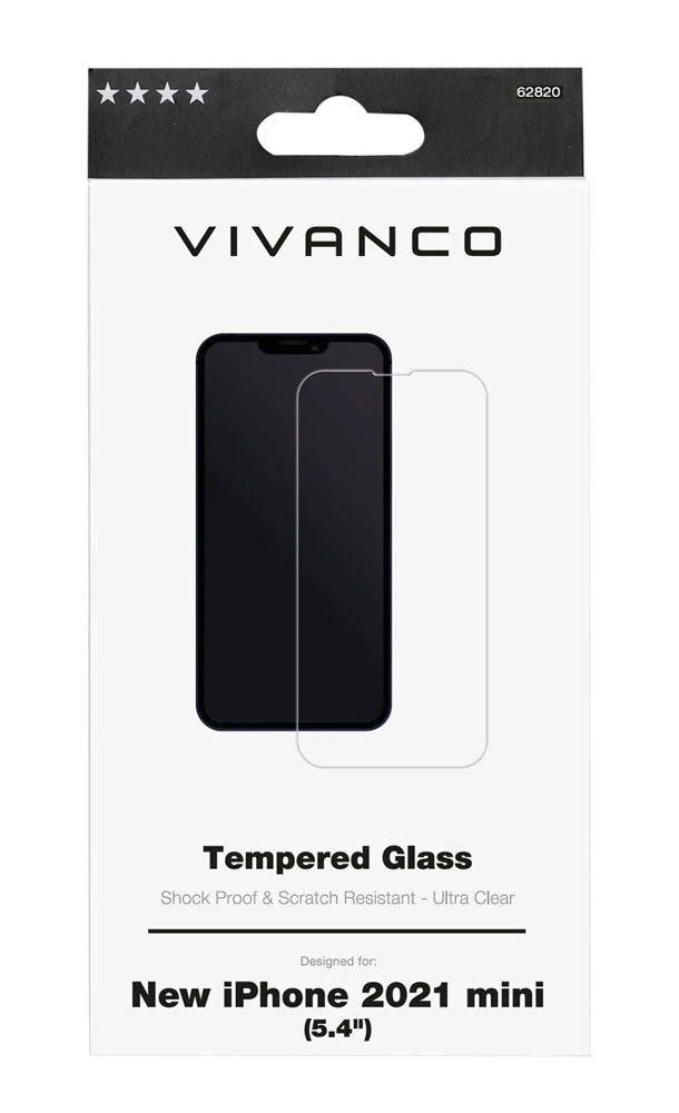 Vivanco Tempered Protection Glass 9H iPhone 13 mini - 2862820