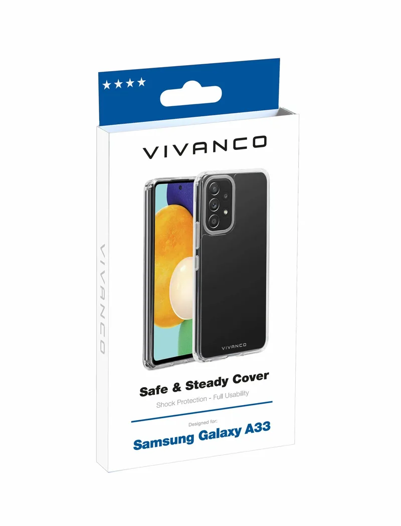 Vivanco Safe & Steady TPU Cover Galaxy A33 5G Clear - 2863150