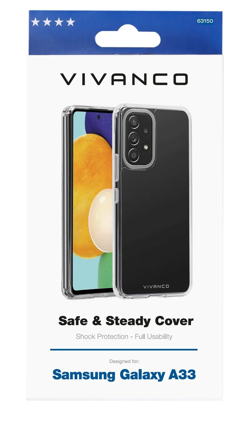Vivanco Safe & Steady TPU Cover Galaxy A33 5G Clear - 2863150
