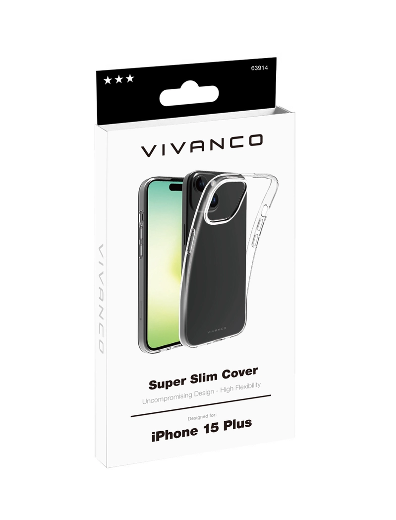 Vivanco Slim TPU Cover iPhone 15/14 Plus Clear - 2863914