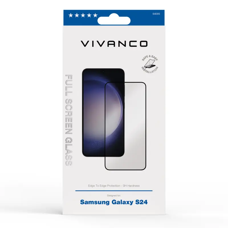 Vivanco Full Screen Tempered Glass Galaxy S25/S24 5G - 2864085