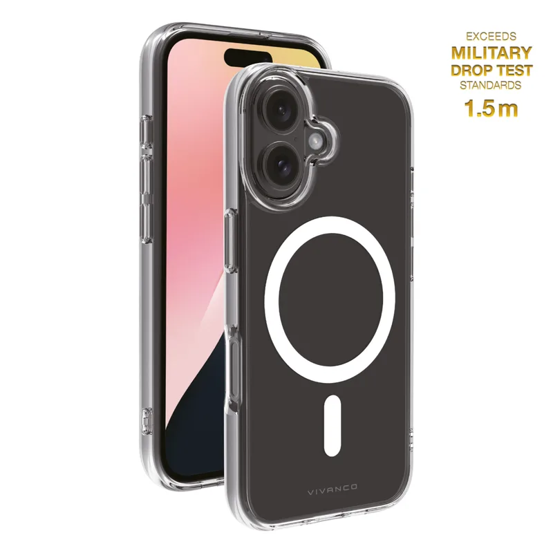 Vivanco Mag Clear Cover iPhone 16 Clear - 2864250