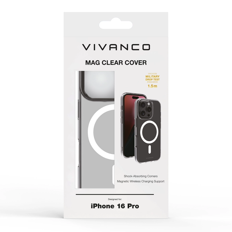 Vivanco Mag Clear Cover iPhone 16 Pro Clear - 2864256