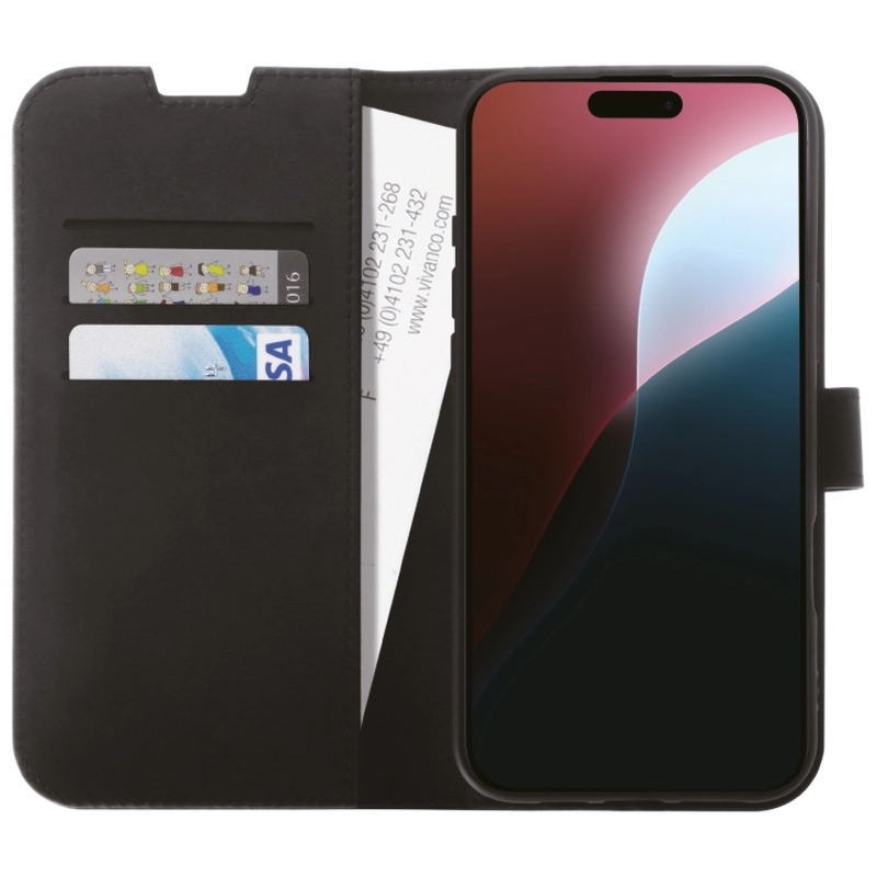 Vivanco Classic Wallet iPhone 16 Pro Black - 2864257