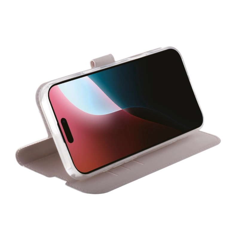 Vivanco Classic Wallet iPhone 16 Pro Greige - 2864258