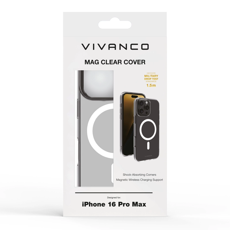 Vivanco Mag Clear Cover iPhone 16 Pro Max Clear - 2864263