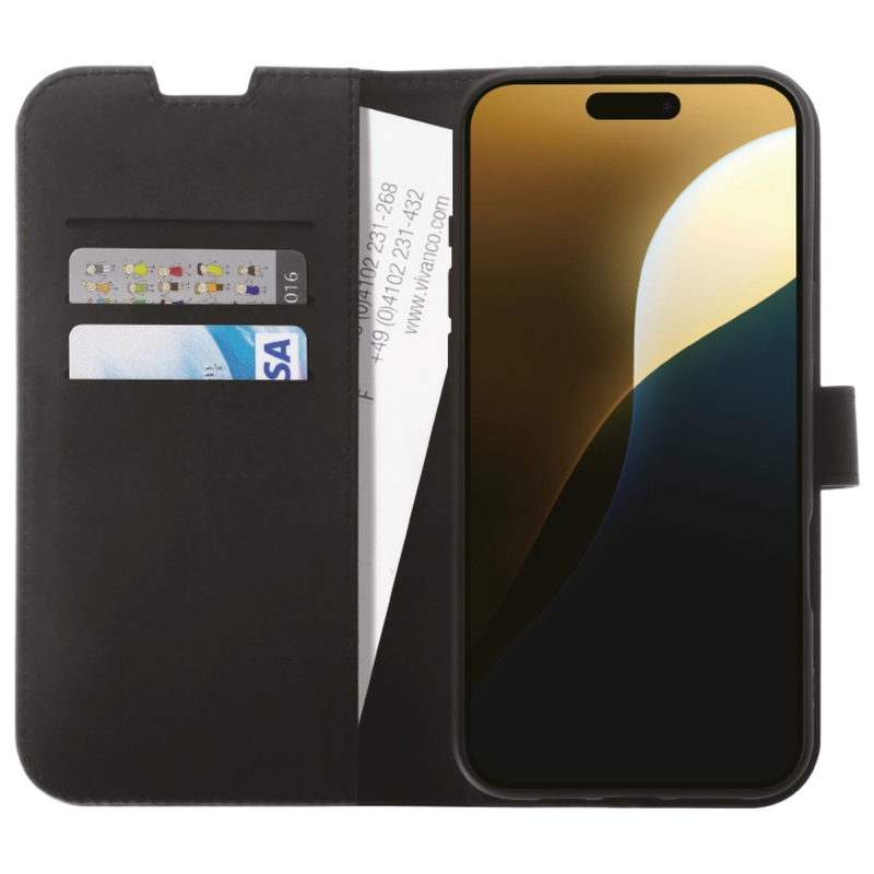 Vivanco Classic Wallet iPhone 16 Pro Max Black - 2864264