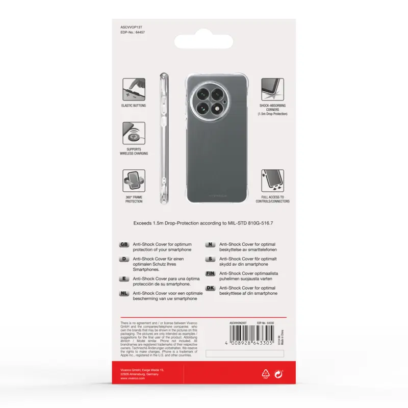 Vivanco Anti-Shock Case OnePlus 13 5G Clear - 2864457