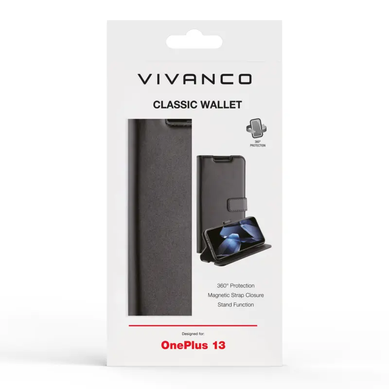 Vivanco Classic Wallet OnePlus 13 5G Black - 2864458