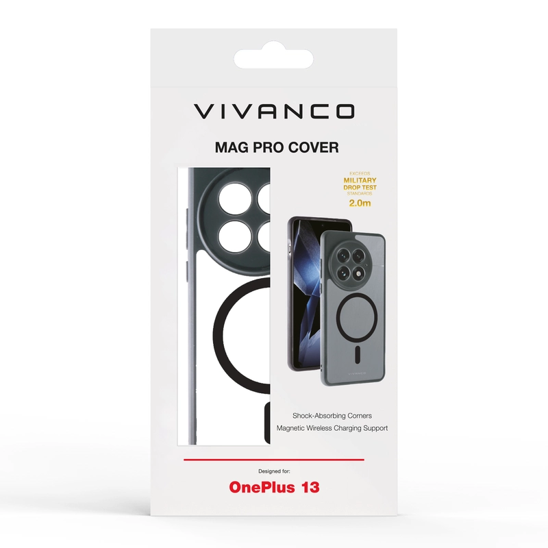 Vivanco Mag Pro Cover OnePlus 13 Clear/Black - 2864460