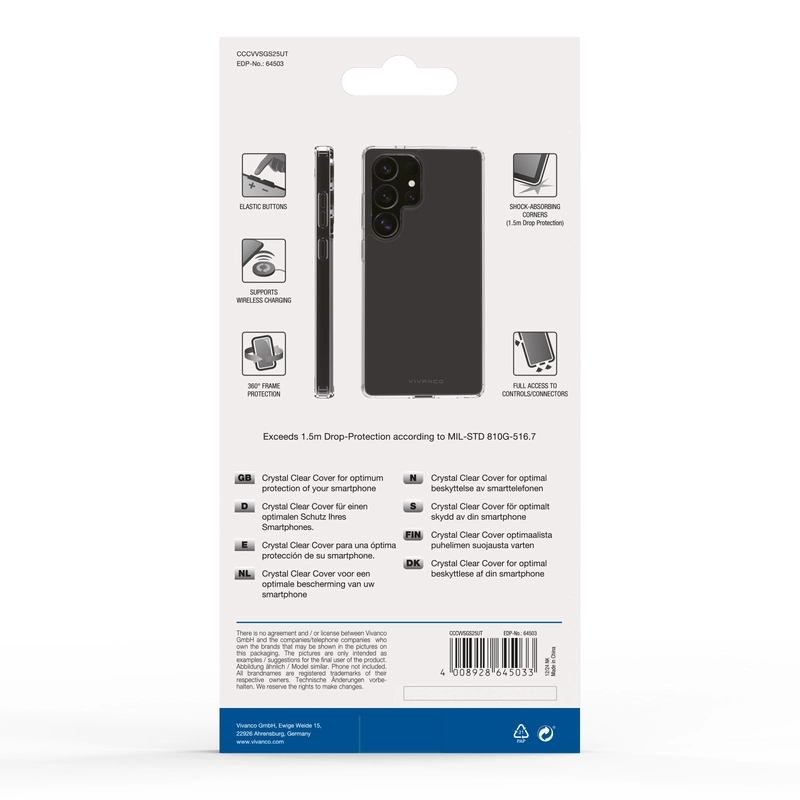 Vivanco Crystal Clear Cover Samsung Galaxy S25 Ultra - 2864503
