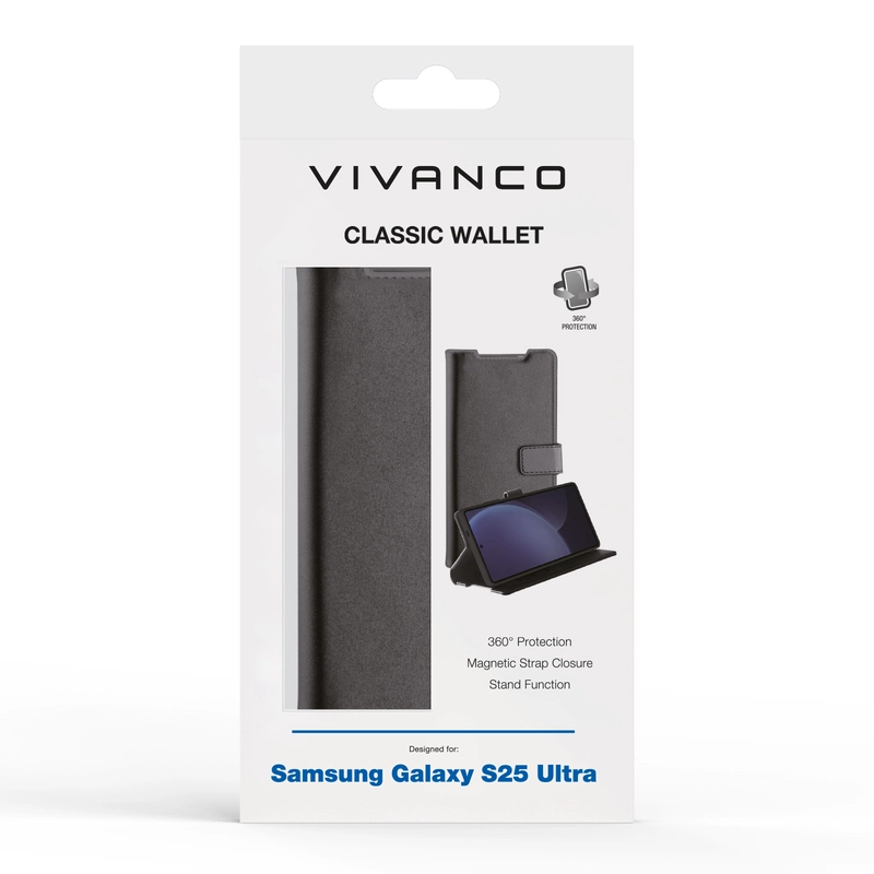 Vivanco Classic Wallet Samsung Galaxy S25 Ultra Black - 2864504