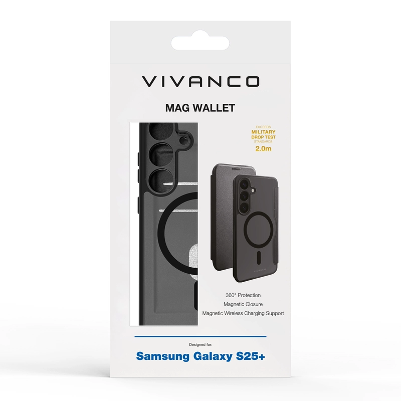 Vivanco Mag Wallet Samsung Galaxy S25+ Black - 2864506