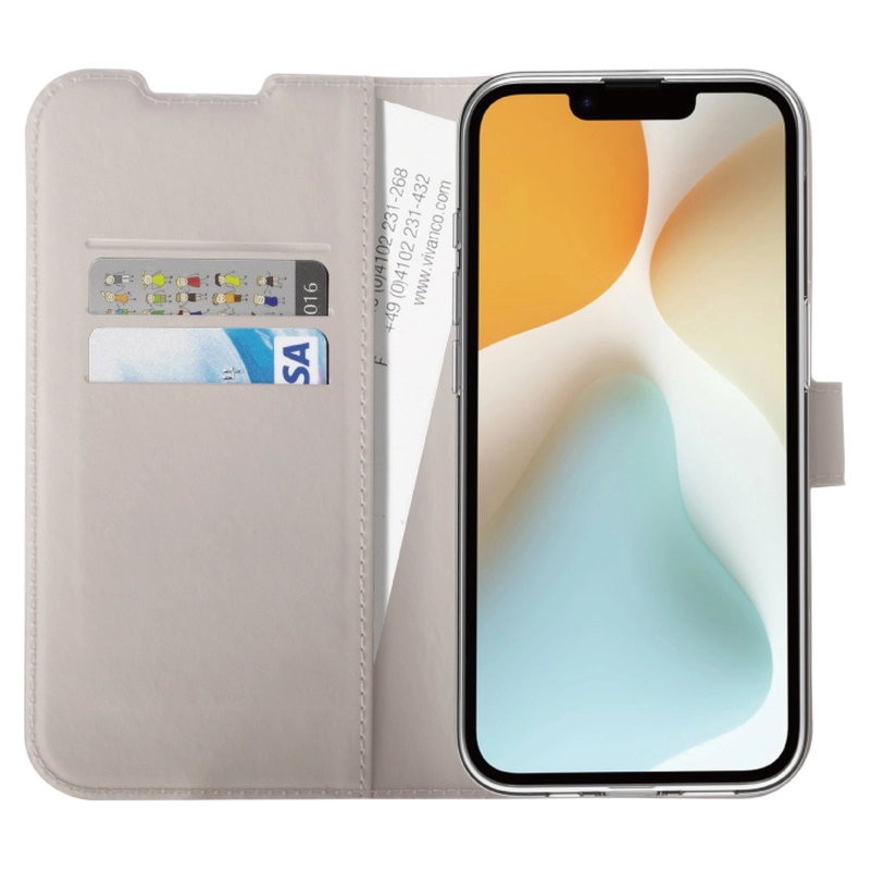 Vivanco Classic Wallet Apple iPhone 17e/16e Greige - 2864533