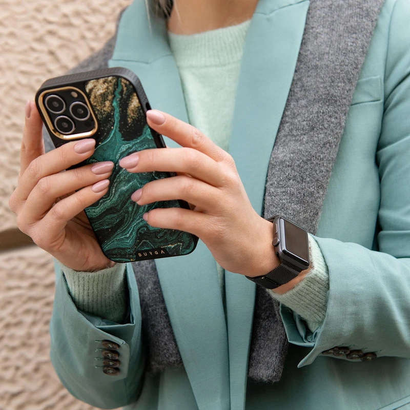 Burga Metal Mesh Black - Apple Watch 42/44/45/46/49mm Metal Bracelet - 2178229