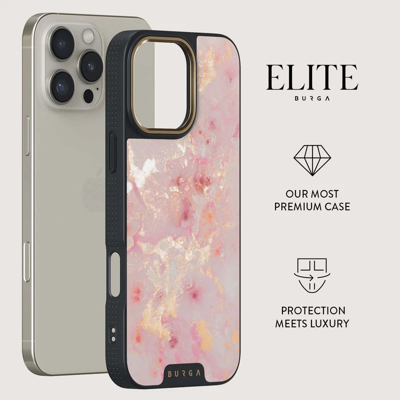 Burga Golden Coral - Apple iPhone 16 Pro Max Case Elite Dark Magsafe Gold - 2937665