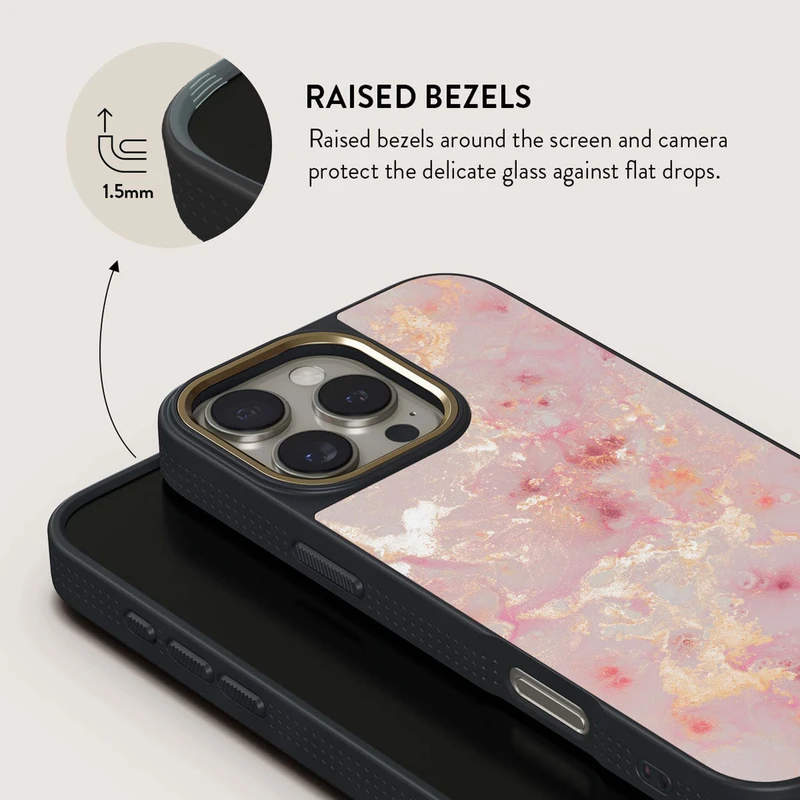 Burga Golden Coral - Apple iPhone 16 Pro Max Case Elite Dark Magsafe Gold - 2937665