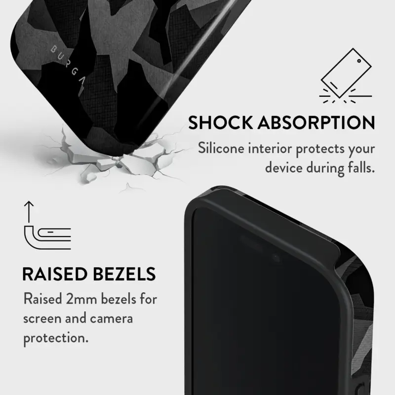 Burga Night Black Camo - Apple iPhone 16 Tough Case - 2937764