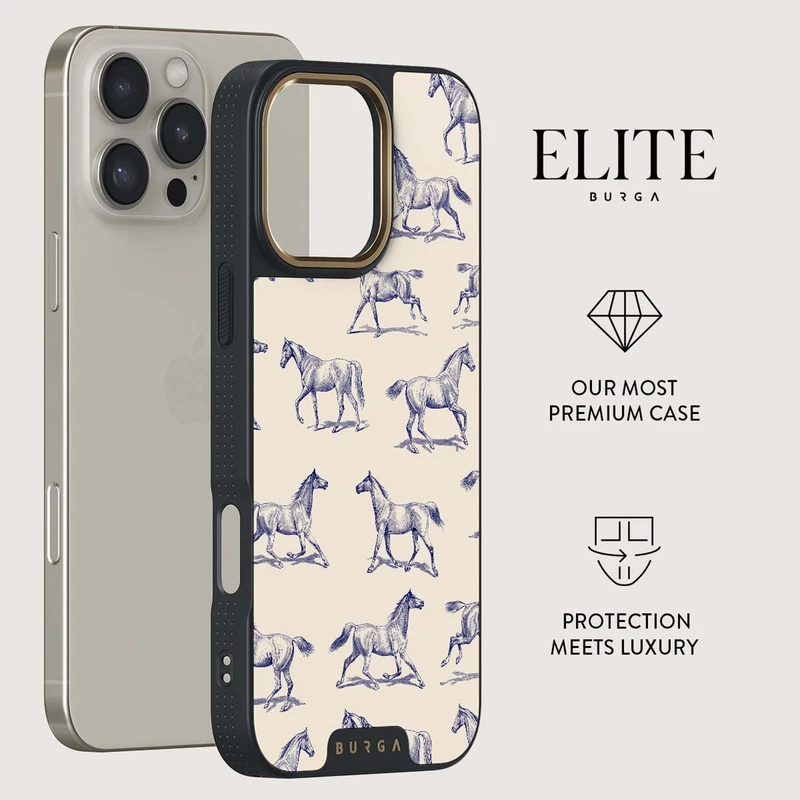 Burga Derby Race - Apple iPhone 16 Pro Max Case Elite Dark Magsafe Gold - 2939489