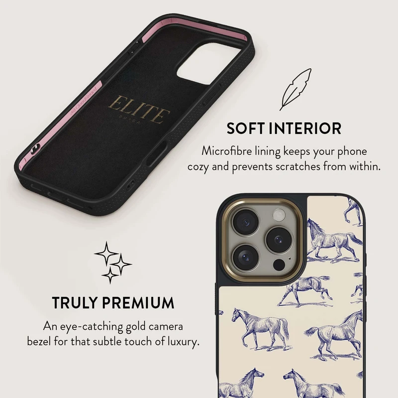 Burga Derby Race - Apple iPhone 16 Pro Max Case Elite Dark Magsafe Gold - 2939489