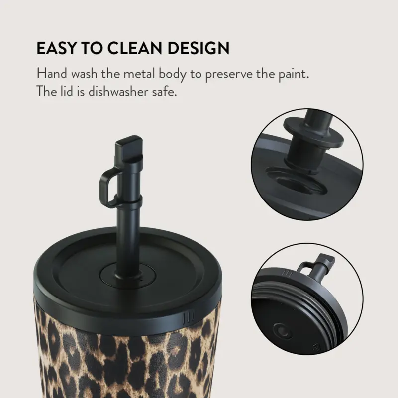 Burga Player - Travel Mug 500ml with Flap & Straw Set - 2950244