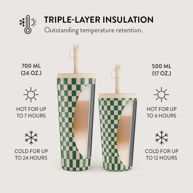 Burga Ivy League - Travel Mug 500ml with Flap & Straw Set - 2950258