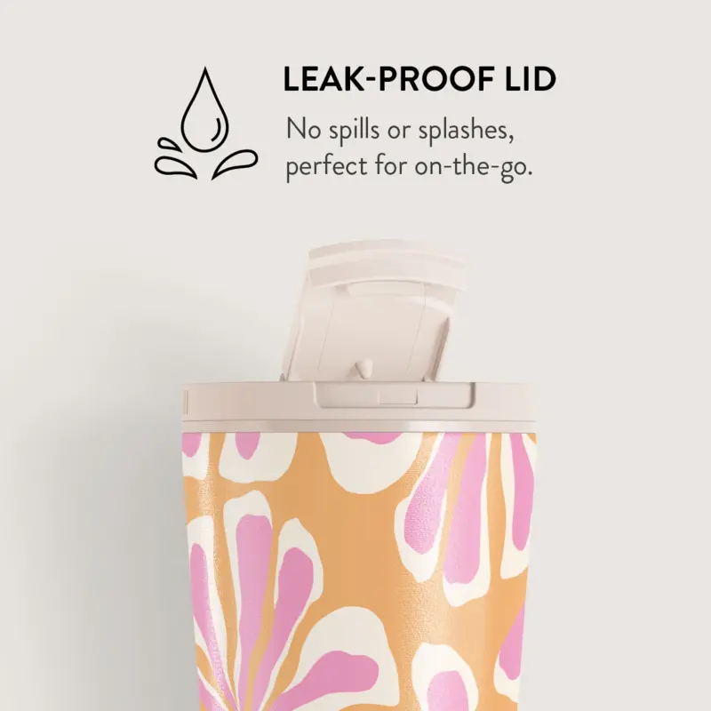 Burga Aloha - Travel Mug 500ml with Flap & Straw Set - 2950270