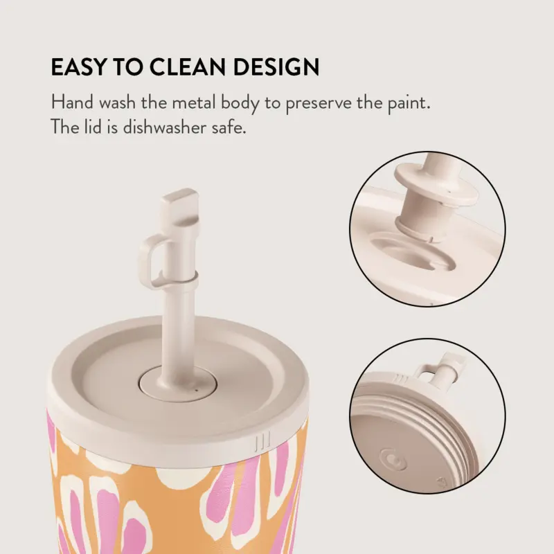 Burga Aloha - Travel Mug 500ml with Flap & Straw Set - 2950270